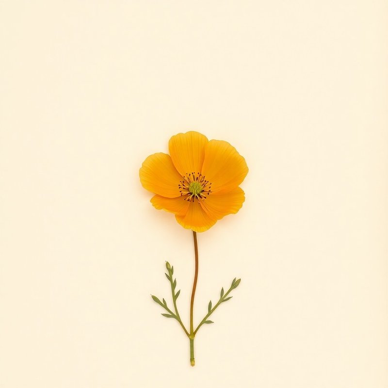 Eschscholzia californica (Californian Poppy) — botanical photograph