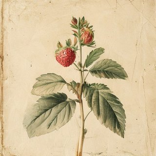 Fragaria californica (Californian Strawberry) — botanical photograph