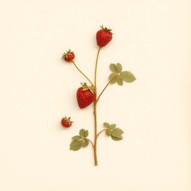Fragaria chiloensis (Beach Strawberry) — botanical photograph