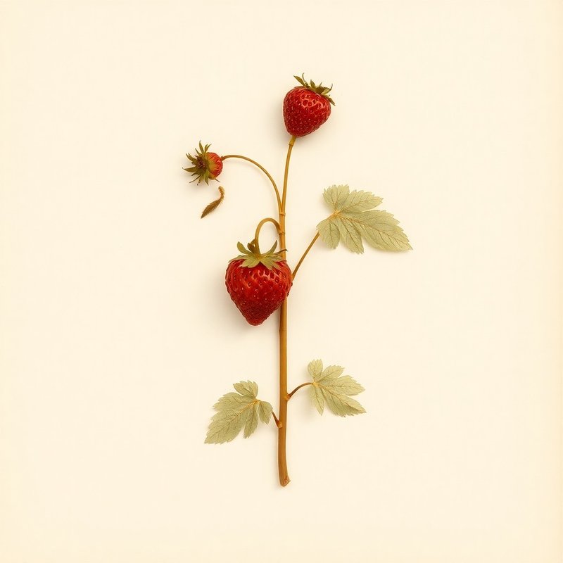 Fragaria nubicola (Indian Strawberry) — botanical photograph