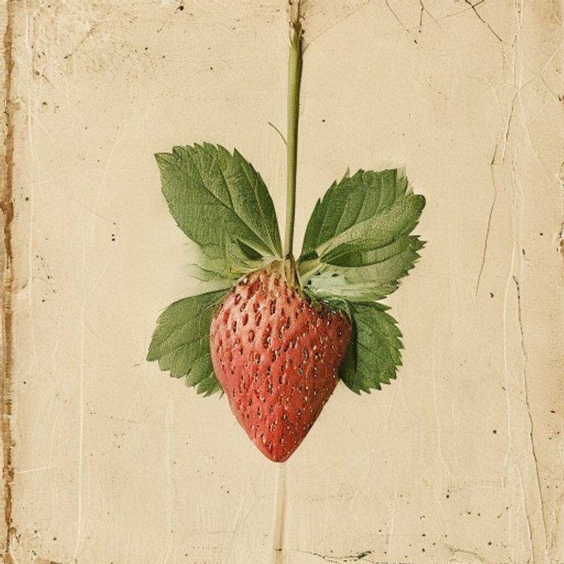 Fragaria viridis (Green Strawberry) — botanical photograph