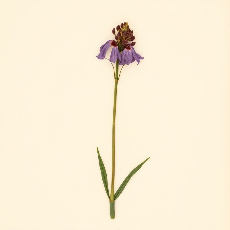 Fritillaria atropurpurea (Purple Fritillary) — botanical photograph