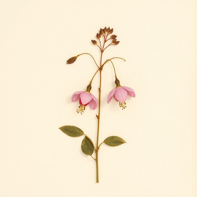 Fuchsia fulgens (Fuchsia fulgens) — botanical photograph