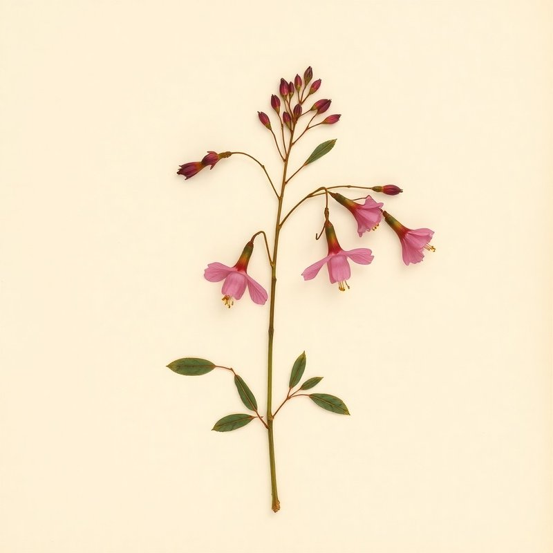 Fuchsia paniculata (Shrubby fuchsia) — botanical photograph