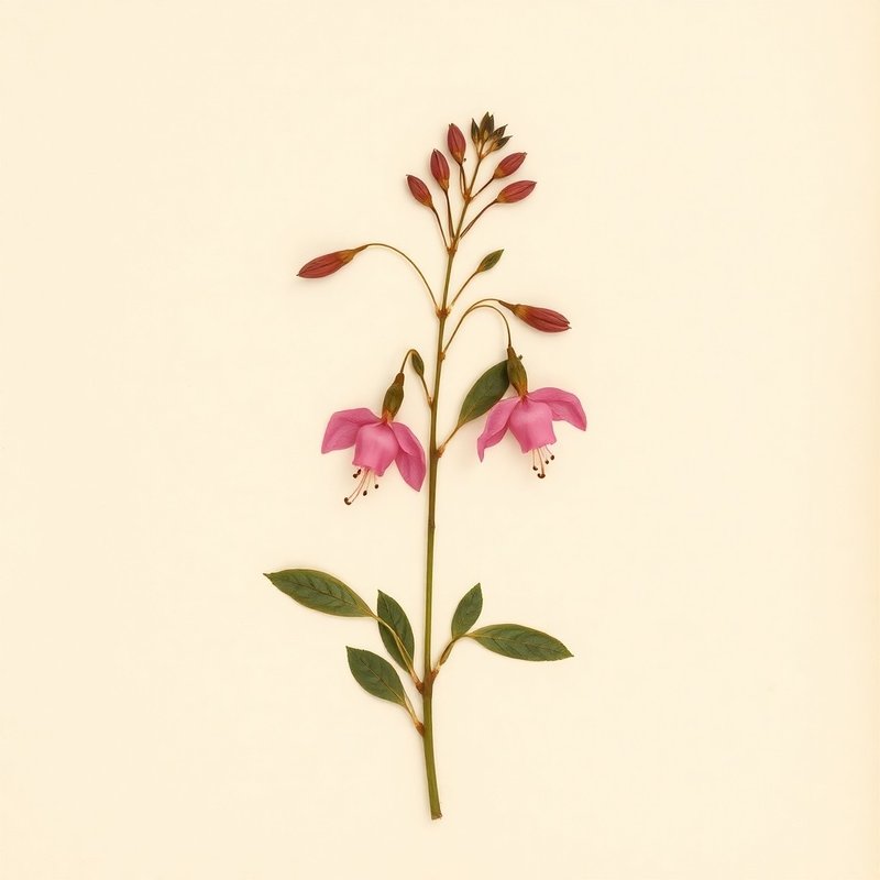 Fuchsia splendens (Platanillo) — botanical photograph