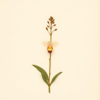 Gastrodia sesamoides (Potato Orchid) — botanical photograph