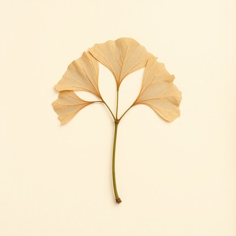 Ginkgo biloba (Ginkgo) — botanical photograph