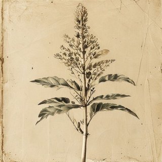 Gymnocladus dioicus (Kentucky Coffee Tree) — botanical photograph