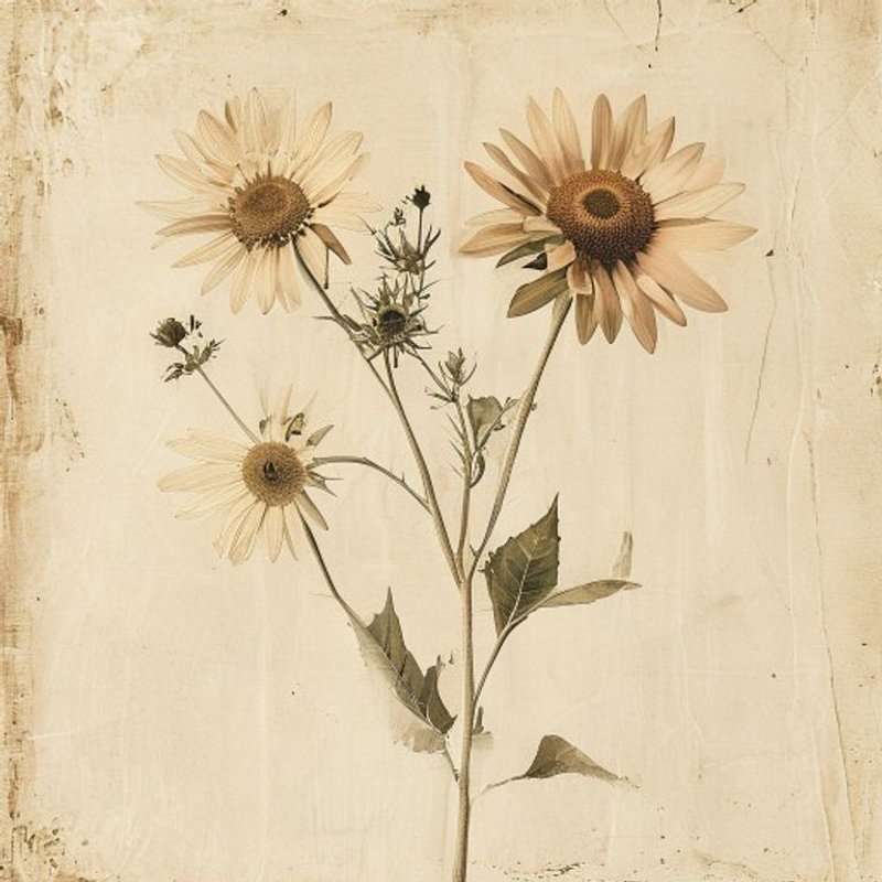 Helianthus hybrids (Perennial Sunflower) — botanical photograph