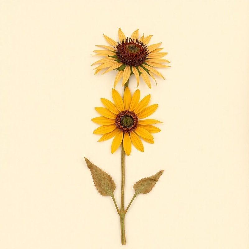 Helianthus petiolaris (Prairie Sunflower) — botanical photograph