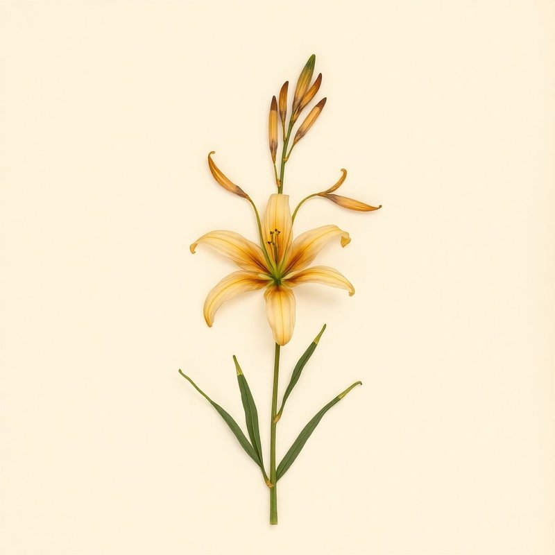 Hemerocallis exaltata (Hemerocallis exaltata) — botanical photograph