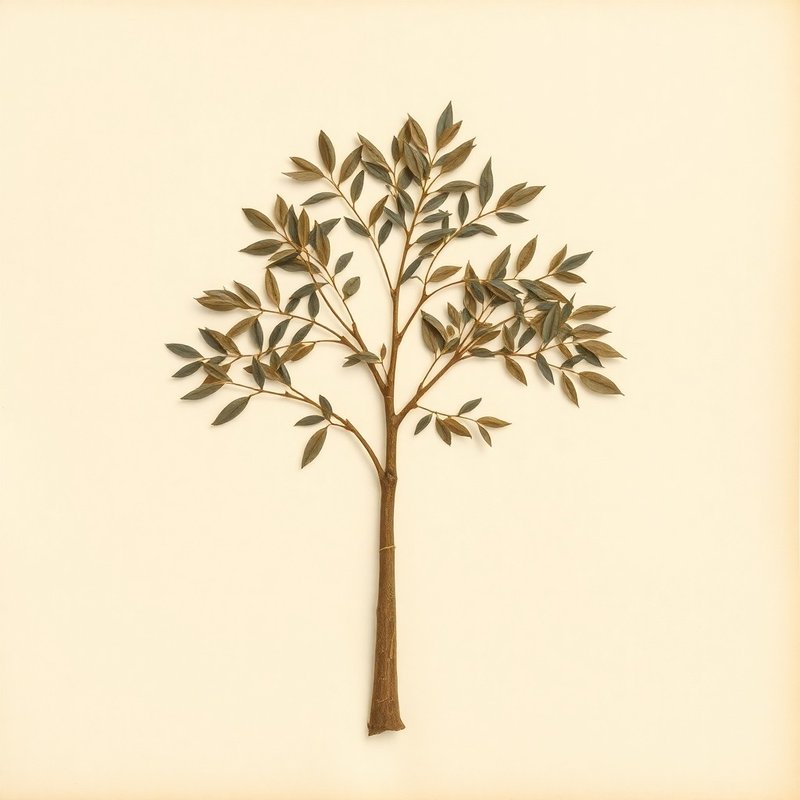 Hevea brasiliensis (Para Rubber Tree) — botanical photograph