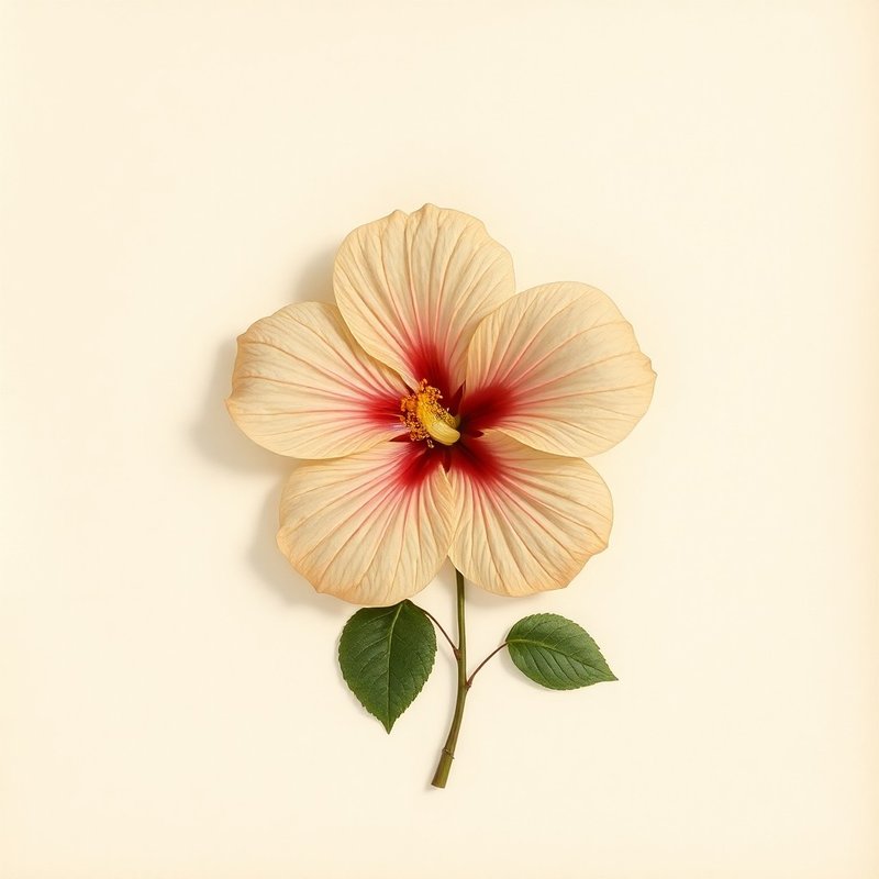 Hibiscus diversifolius (Swamp Hibiscus) — botanical photograph