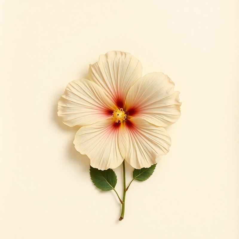 Hibiscus trionum (Flower Of An Hour) — botanical photograph