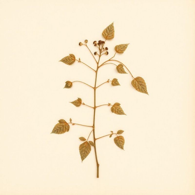 Holboellia coriacea (Sausage Vine) — botanical photograph