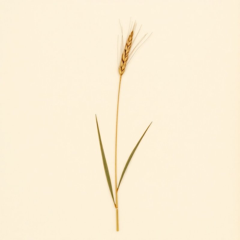 Hordeum vulgare (Barley) — botanical photograph