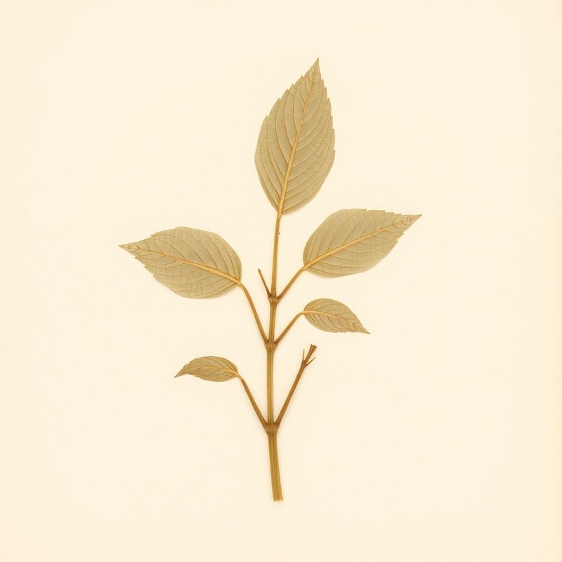 Hosta montana (Hosta montana) — botanical photograph