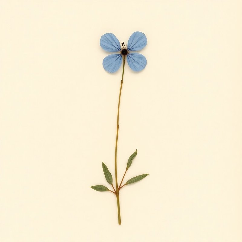Houstonia caerulea (Azure bluet or Quaker ladies) — botanical photograph
