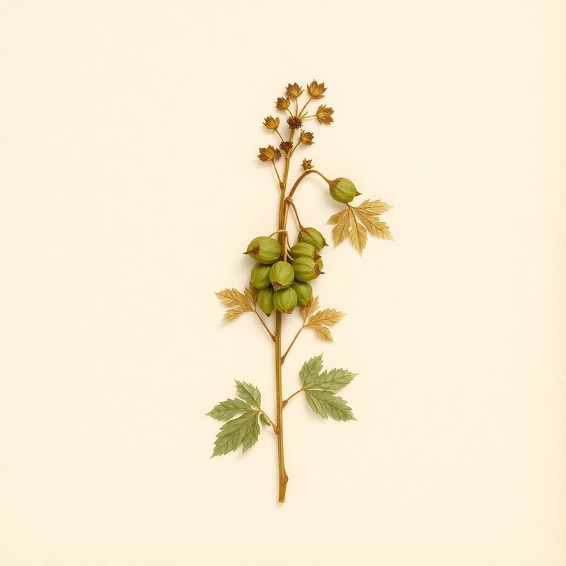Humulus lupulus (Hop) — botanical photograph