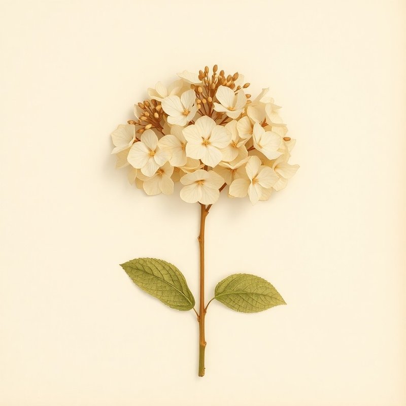 Hydrangea serrata thunbergii (Tea of heaven) — botanical photograph
