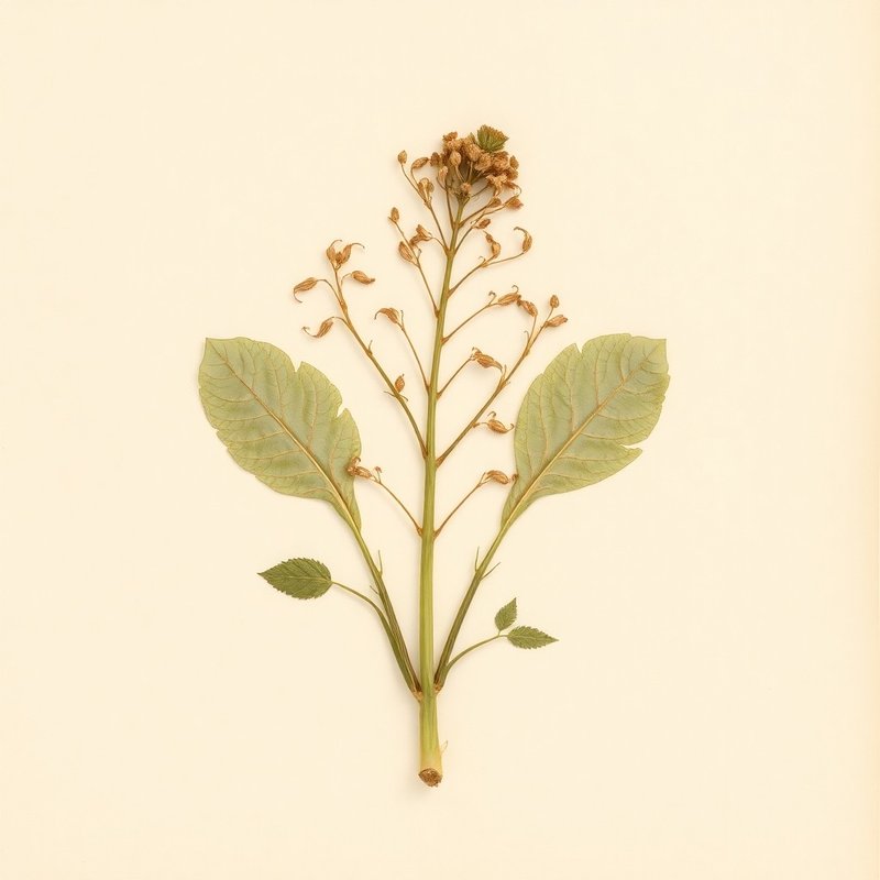Hydrophyllum canadense (John's Cabbage) — botanical photograph