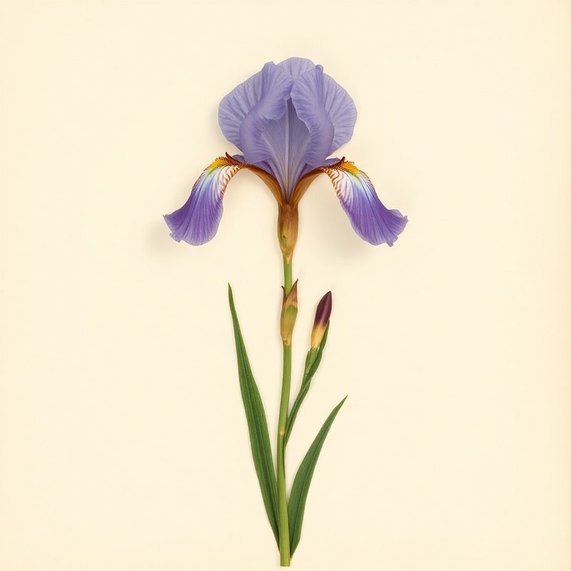 Iris sibirica (Siberian Iris) — botanical photograph