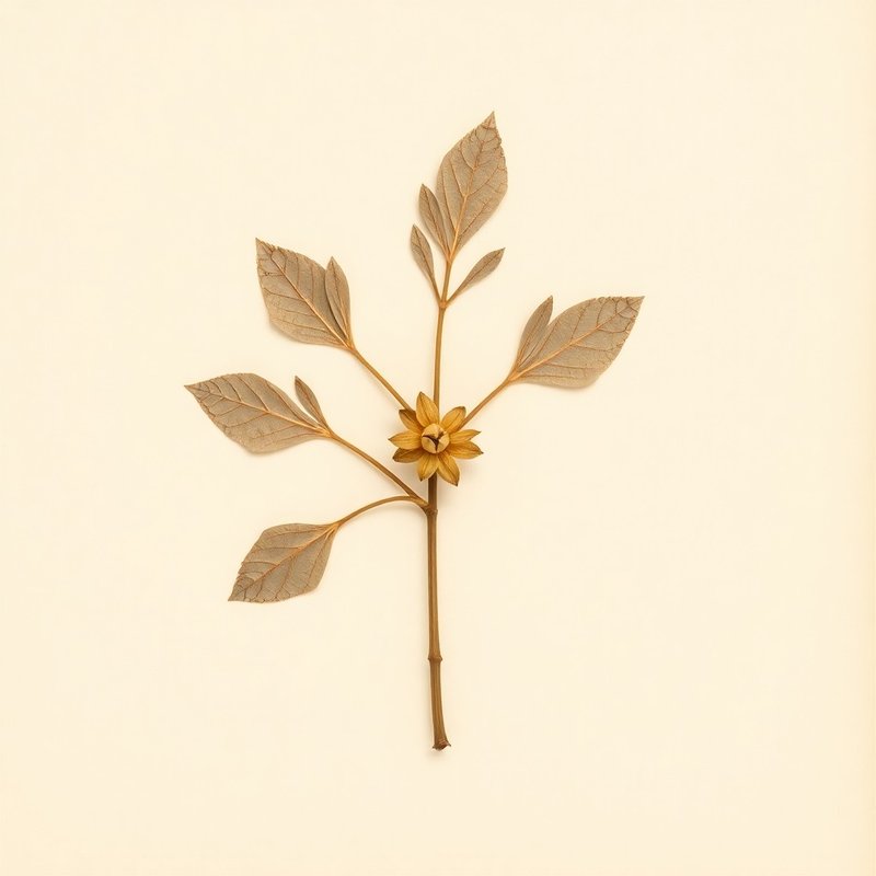 Jatropha curcas (Physic Nut) — botanical photograph