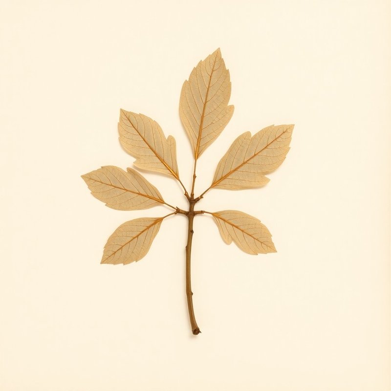 Juglans cinerea (Butternut - White Walnut) — botanical photograph