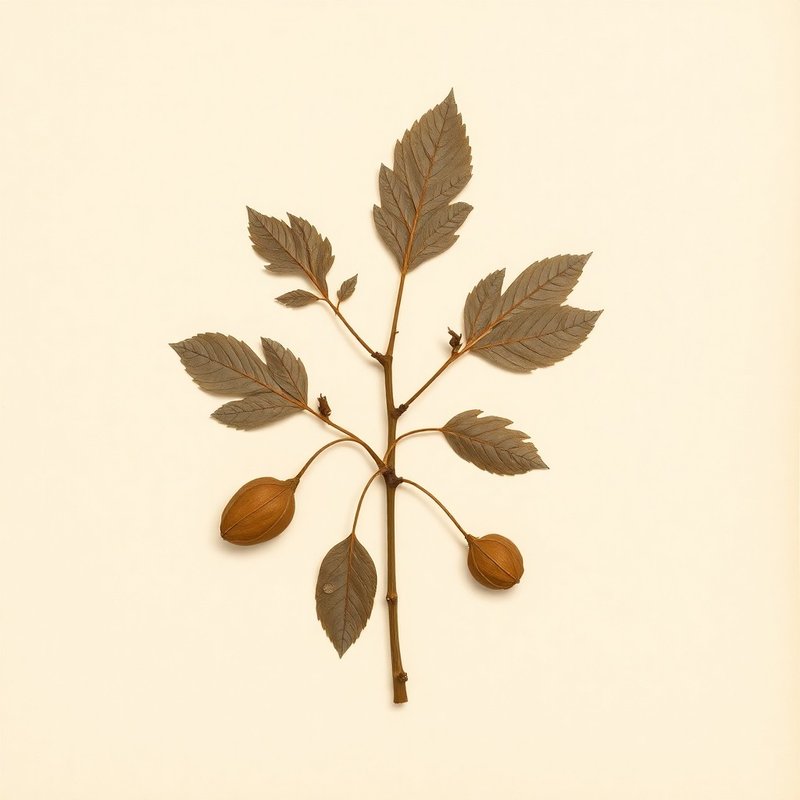 Juglans mandschurica (Manchurian Walnut) — botanical photograph