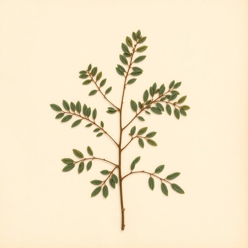 Ligustrum japonicum (Japanese Privet) — botanical photograph