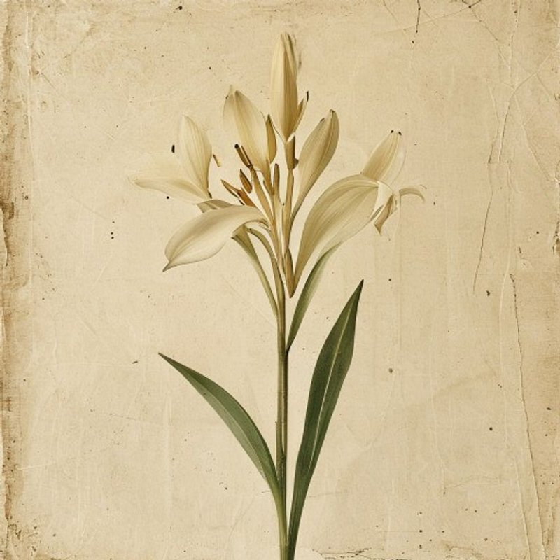 Lilium canadense editorum (Meadow Lily) — botanical photograph