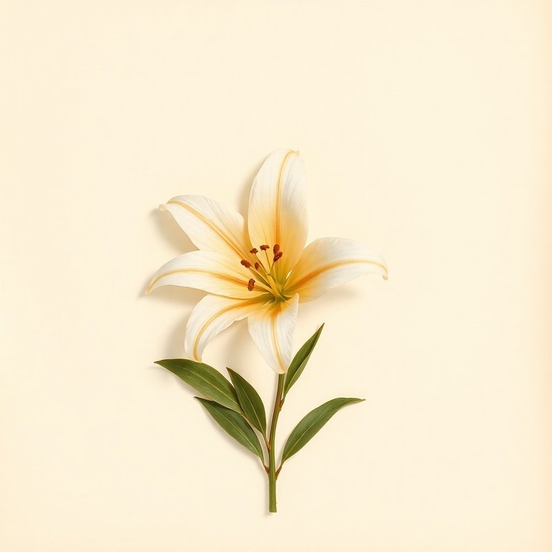 Lilium formosanum (Formosa lily) — botanical photograph