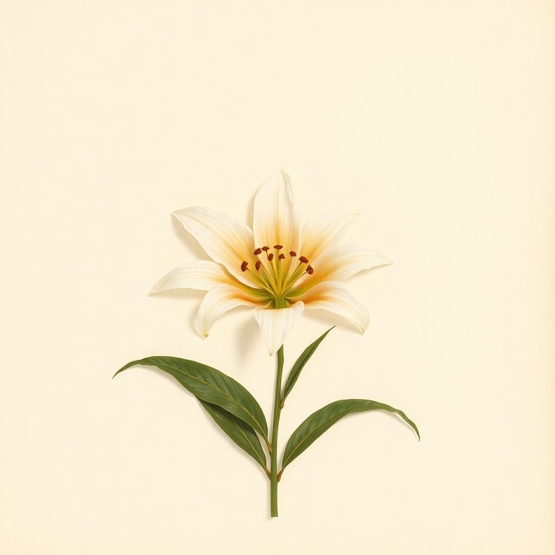 Lilium lancifolium (Tiger Lily) — botanical photograph