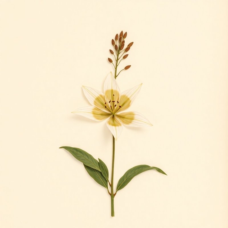 Lilium pomponium (Lilium pomponium) — botanical photograph