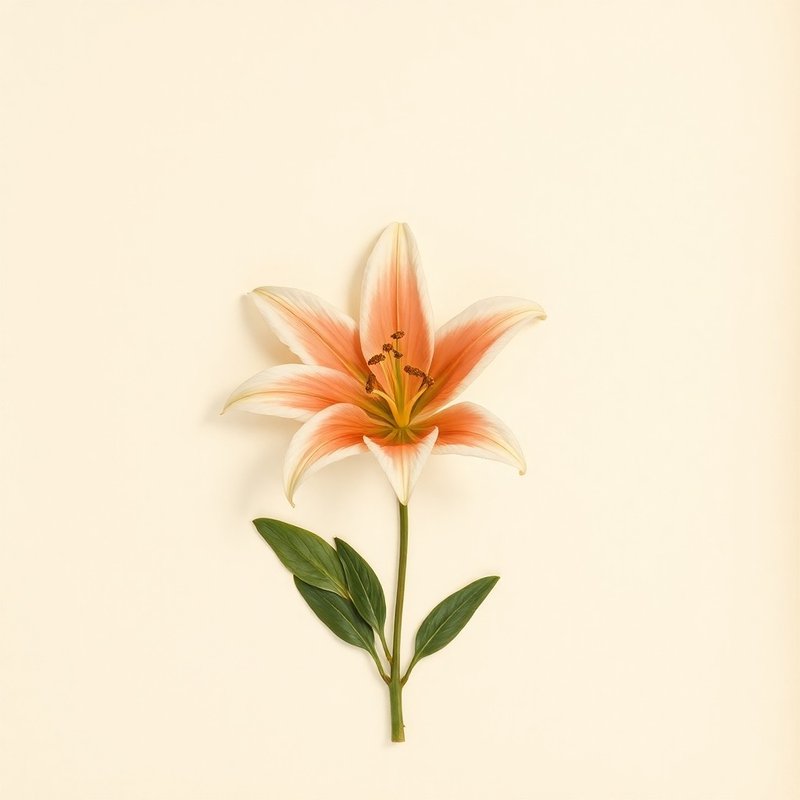Lilium pumilum (Coral Lily) — botanical photograph