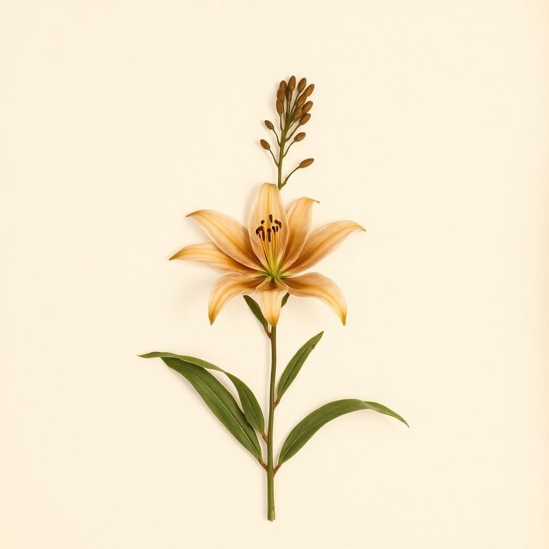 Lilium rubellum (Lilium rubellum) — botanical photograph