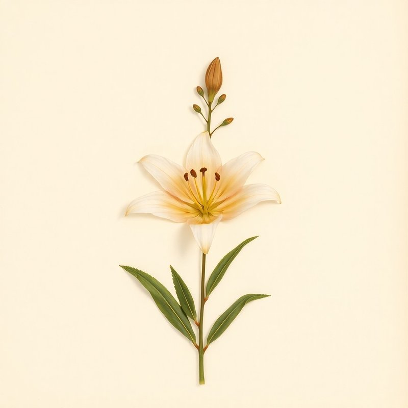 Lilium sargentiae (Lilium sargentiae) — botanical photograph