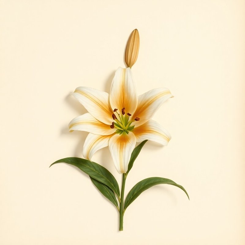 Lilium speciosum (Oriental Lily) — botanical photograph