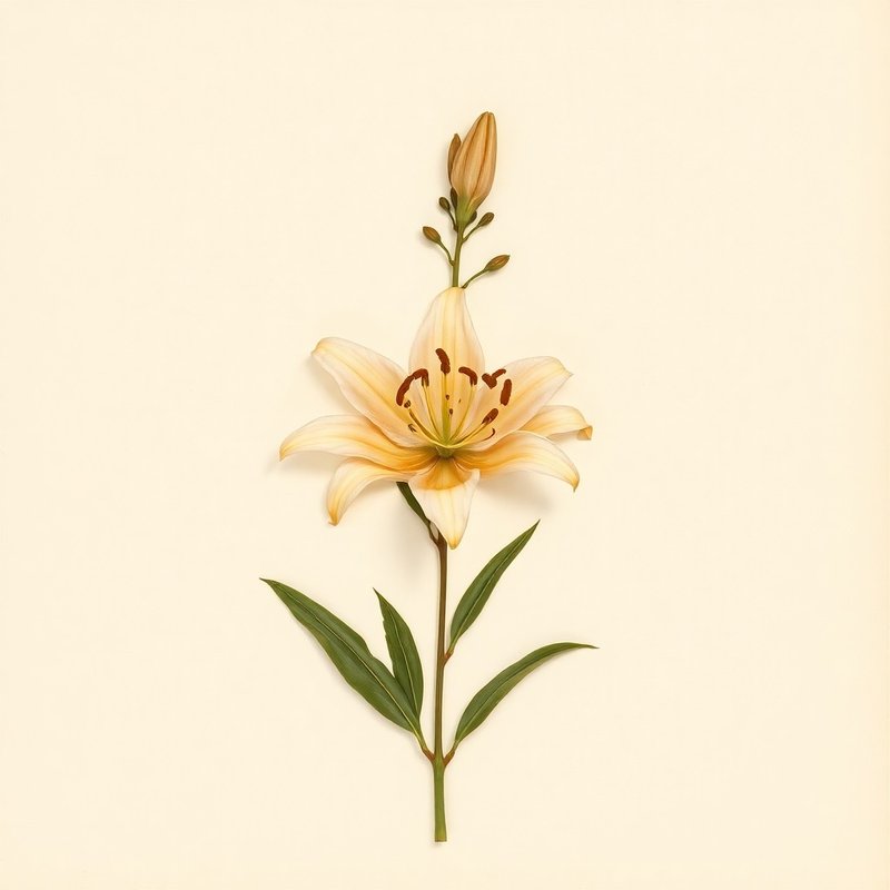 Lilium wallichianum (Lilium wallichianum) — botanical photograph