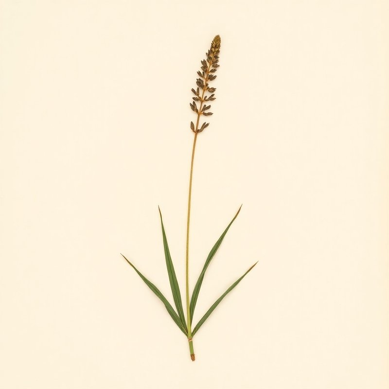 Liriope muscari (Lilyturf) — botanical photograph