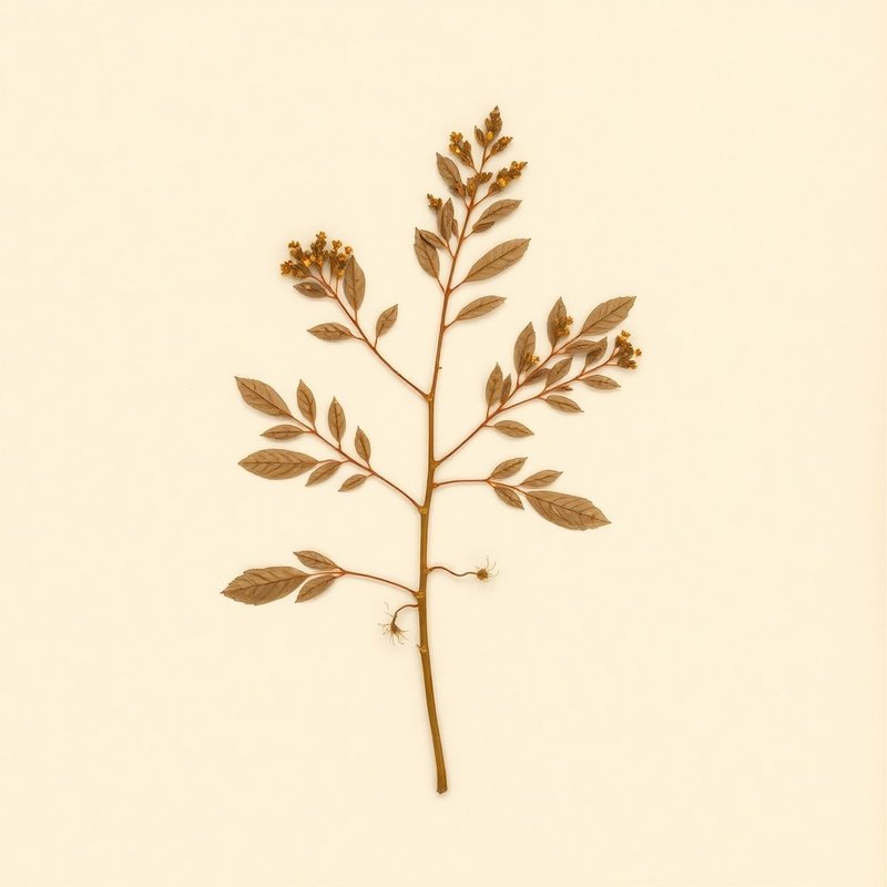 Litsea glutinosa (Indian Laurel Brown bollygum) — botanical photograph