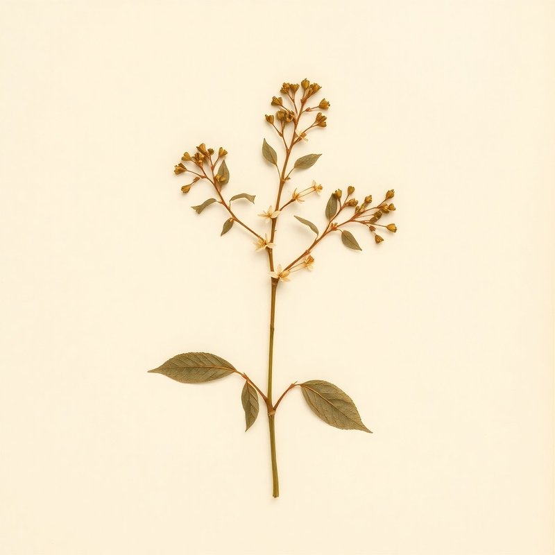Lonicera chrysantha (Honeysuckle) — botanical photograph