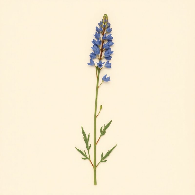 Lupinus angustifolius (Blue Lupin) — botanical photograph