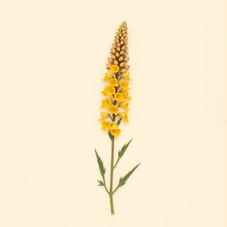 Lupinus luteus (Yellow Lupin) — botanical photograph