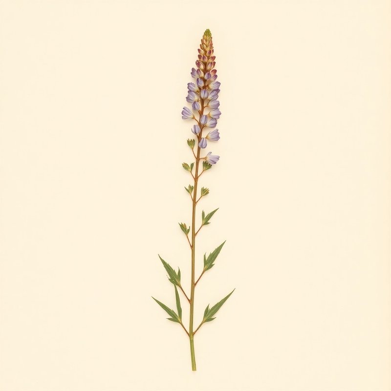 Lupinus perennis (Sundial Lupine) — botanical photograph