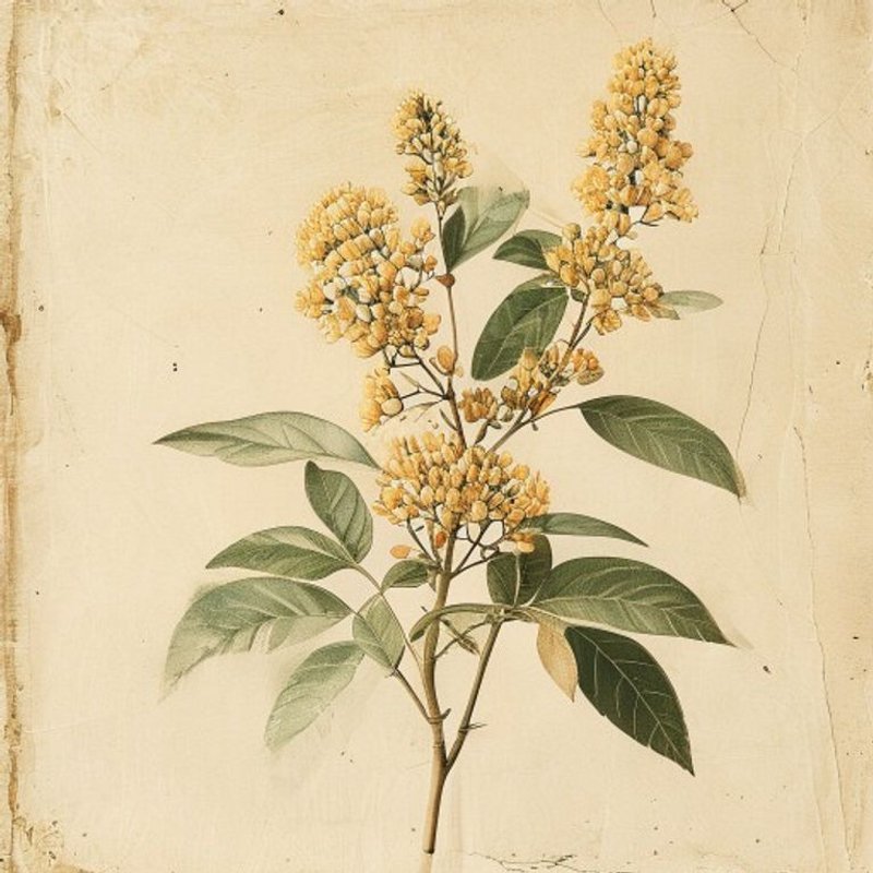 Mahonia bealei (Beale's barberry) — botanical photograph