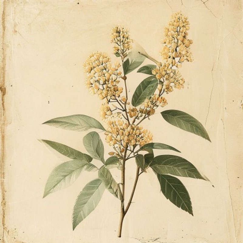 Mahonia lomariifolia (Chinese hollygrape) — botanical photograph