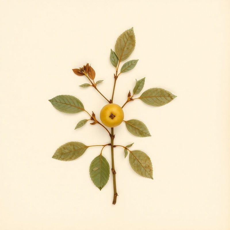 Malus brevipes (Shrub apple) — botanical photograph