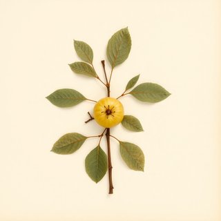 Malus prunifolia rinkii (Chinese Apple) — botanical photograph