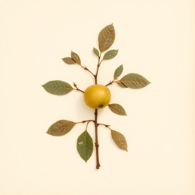 Malus pumila nervosa (Crab Apple) — botanical photograph